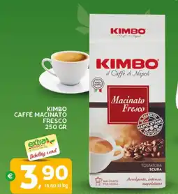 Extra Supermercati Kimbo caffé macinato fresco offerta
