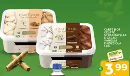 Extra Supermercati Carte d'or gelato stracciatella e cacao/ vaniglia e nocciola offerta