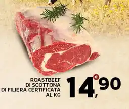 Extra Supermercati Roastbeef di scottona di filiera certificata offerta