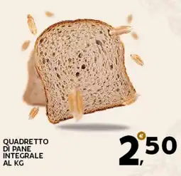 Extra Supermercati Quadretto di pane integrale offerta