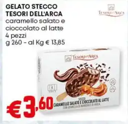 Pam GELATO STECCO TESORI DELL'ARCA caramello salato e cioccolato al latte pezzi offerta