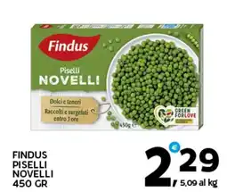 Extra Supermercati Findus piselli novelli offerta