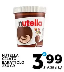Extra Supermercati Nutella gelato barattolo offerta