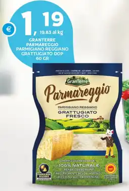 Extra Supermercati Granterre parmareggio parmigiano reggiano grattugiato dop offerta