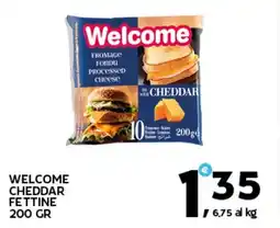 Extra Supermercati Welcome cheddar fettine offerta