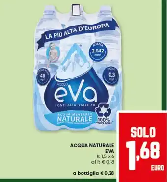 Pam Acqua naturale EVA offerta