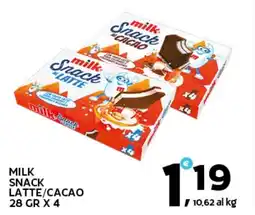 Extra Supermercati Milk snack latte/cacao offerta