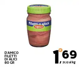 Extra Supermercati D'amico filetti di alici offerta