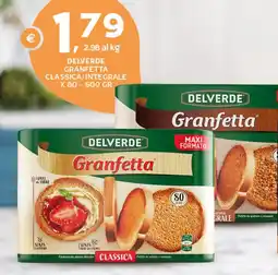 Extra Supermercati Delverde granfetta classica/integrale offerta