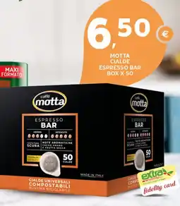 Extra Supermercati Motta cialde espresso bar box x 50 offerta