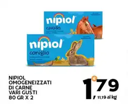 Extra Supermercati Nipiol omogeneizzati di carne vari gusti offerta