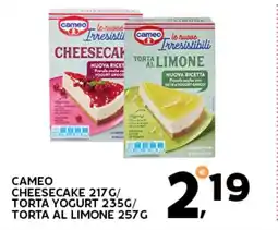 Extra Supermercati Cameo cheesecake / torta yogurt / torta al limone offerta