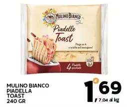 Extra Supermercati Mulino bianco piadella toast offerta