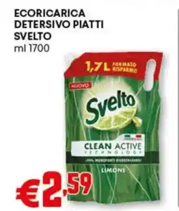 Pam Ecoricarica detersivo piatti SVELTO offerta