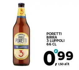 Extra Supermercati Poretti birra 3 luppoli offerta