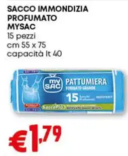 Pam Sacco immondizia profumato MYSAC 15 pezzi offerta