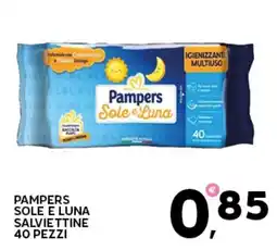Extra Supermercati Pampers sole e luna salviettine 40 pezzi offerta