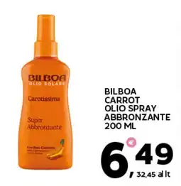 Extra Supermercati Bilboa carrot olio spray abbronzante offerta