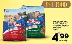 Extra Supermercati Miglior cane crocchette special menu/ manzo offerta