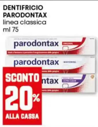 Pam Dentifricio PARODONTAX linea classica offerta