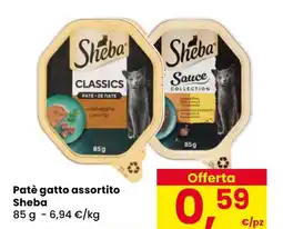 Eurospar Patè gatto assortito Sheba offerta