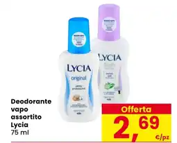 Eurospar Deodorante vapo assortito Lycia offerta