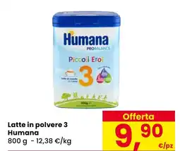 Eurospar Latte in polvere 3 Humana offerta