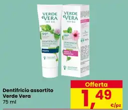 Eurospar Dentifricio assortito Verde Vera offerta