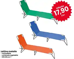 Eurospar Lettino metallo offerta