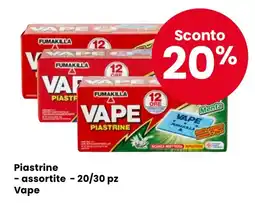 Eurospar Piastrine - assortite - 20/30 pz Vape offerta
