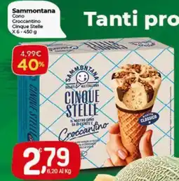 Crai Sammontana cono croccantino Cinque Stelle offerta