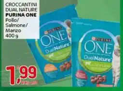 Crai CROCCANTINI DUAL NATURE PURINA ONE Pollo/ Salmone/ Manzo offerta
