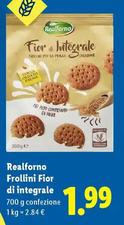 Lidl Realforno Frollini Fior di integrale offerta