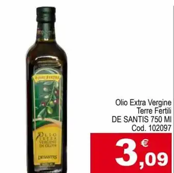 Centro Cash De Santis Olio Extra Vergine Terre Fertili 750 ml offerta