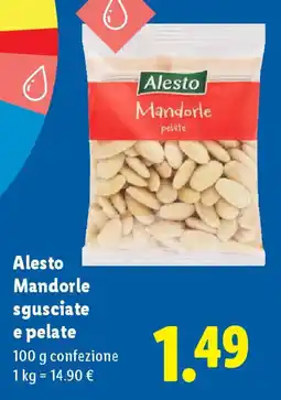 Lidl Alesto Mandorle sgusciate e pelate offerta