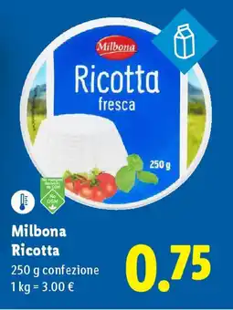 Lidl Milbona Ricotta offerta
