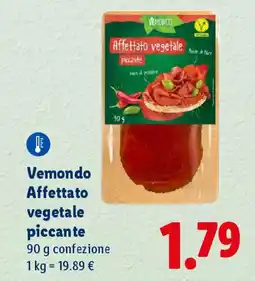 Lidl Vemondo Affettato vegetale piccante offerta