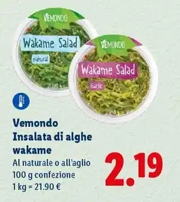 Lidl Vemondo Insalata di alghe wakame offerta