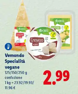 Lidl Vemondo Specialità vegane offerta