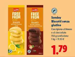 Lidl Sondey Biscotti senza glutine offerta