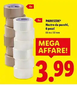 Lidl PARKSIDE Nastro da pacchi, 6 pezzi offerta