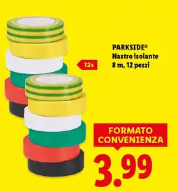 Lidl PARKSIDE Nastro isolante 8 m, 12 pezzi offerta