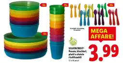 Lidl SILVERCREST Posate, bicchieri, piatti o ciotole riutilizzabili offerta