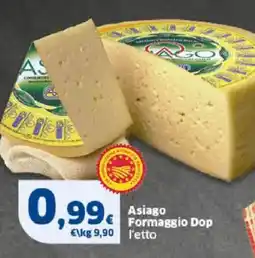 Sigma Asiago € Formaggio Dop offerta