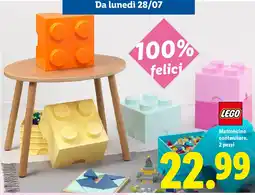Lidl LEGO Mattoncino contenitore, 2 pezzi offerta