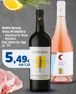 Sigma Notte Rossa Vino Primitivo offerta