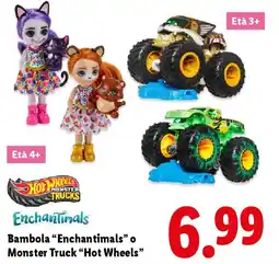 Lidl Bambola "Enchantimals" o Monster Truck "Hot Wheels" offerta