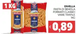 Eté Divella pasta di semola formati classici varie trafile offerta