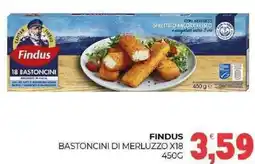 Eté Findus bastoncini di merluzzo x18 offerta