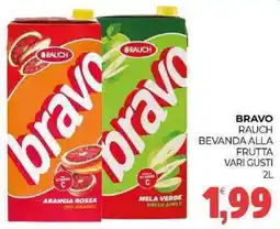 Eté Bravo rauch bevanda alla frutta vari gusti offerta
